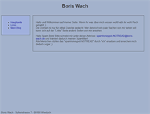 Tablet Screenshot of boris-wach.de